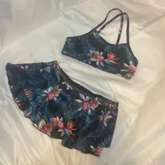 キッズ♡ガールズ♡ROXYロキシー♡トロピカル柄♡セパレート水着♡140♡