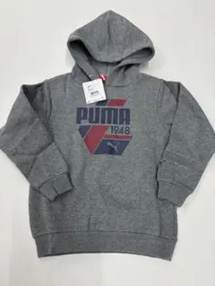 PUMA 裏起毛パーカー130グレー パーカー新品