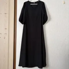 coca ワンピース　ロングワンピース　黒　L