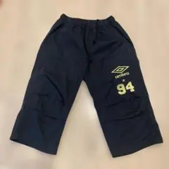 umbro 94 黒ハーフパンツ　七部