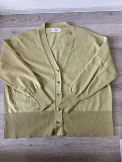 アダムエロペ　カーディガン　グリーン