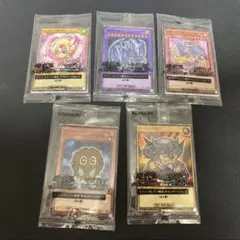 セブンイレブン限定遊戯王カード　全５種コンプリートセット　ハイチュウ