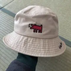 Keith Haring バケットハット ベージュ