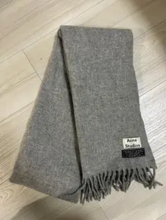 Acne Studios ライトグレー マフラー フリンジ付き　旧タグ　レア