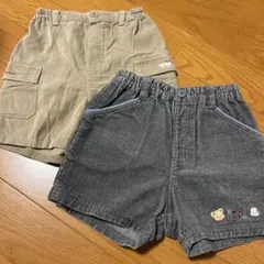 ショートパンツ 80 familiar ファミリアセット　コーデュロイ　男の子