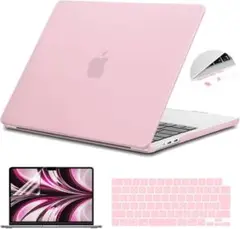 ⭐︎ MacBook ケース ピンク キーボードカバー 液晶保護フィルムセット