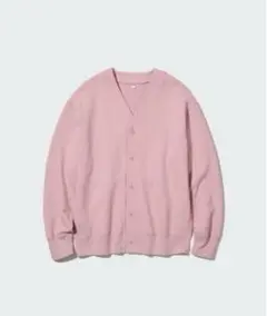 ★美品★UNIQLO ユニクロ　スウェットカーディガン　M ピンク