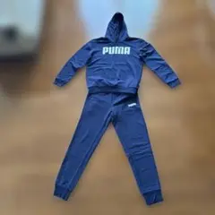 PUMA フード付きスウェット 上下セット ネイビー　S