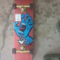 スケートボード コンプリート 青い手デザイン