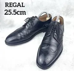 美品 REGALインペリアルグレード ウィングチップ 105シボ革 24EEE