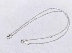 ヨンドシー　オープンハート　クリアストーン　SILVERネックレス　C3147