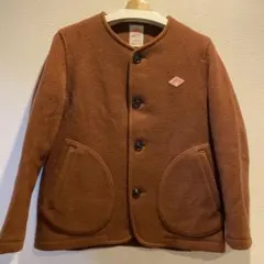 美品 DANTON　ダントン　ウールモッサ　ノーカラーコート　38