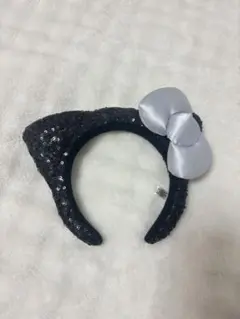 ハローキティカチューシャ黒 ユニバ