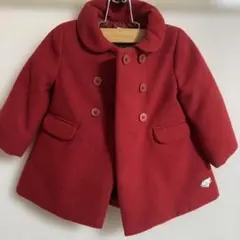 赤いダブルブレストコート　マヨラル　クリーニング済み
