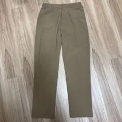 【美品】ユニクロ×セオリー 感動イージーパンツ メンズM ベージュカーキ