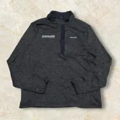 【コロンビアフリース ハーフジップ US古着 刺繍ロゴ 肉厚 プルオーバー】