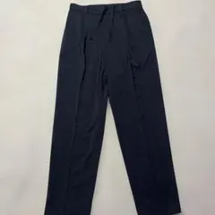 美品UNIQLO タックテーパードパンツMグレー