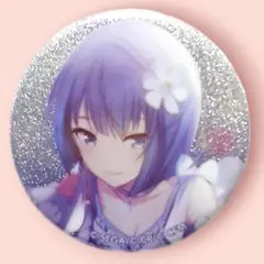 プロセカ　桐谷遥　グリッター　缶バッチ　グリ缶　やや傷汚れ有り