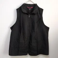 大きいサイズ✨【2X】CATHERINES ブラック キルティングベスト ベスト