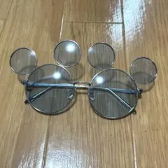 ディズニー　サングラス　ミッキー　水色