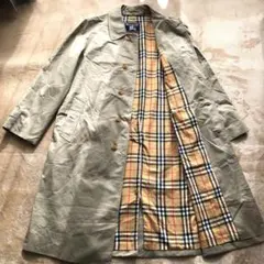 【美品】Burberrys☆ステンカラーコート☆ノバチェック☆ベージュ