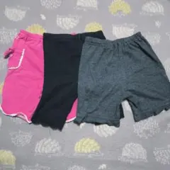 90 女の子向け短めボトムス3枚セット　3can4on マザウェイズのサムネイル