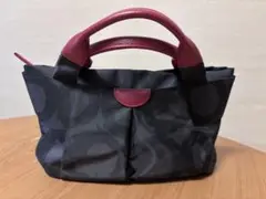 美品☆ 浪速屋 HARUBE ハンドバッグ 黒