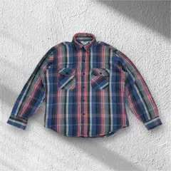 ⚠️ 70S~80S 【FIVE BROTHER】 ヘビネル ネルシャツ 古着 L