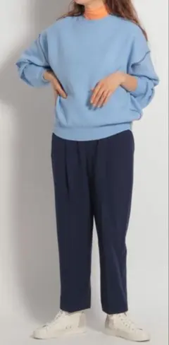 【美品】ニコアンド　洗えるきちんとイージーテーパーパンツ