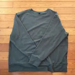 UNIQLO ソフトニットフリース　ダークグリーン 長袖カットソー　L