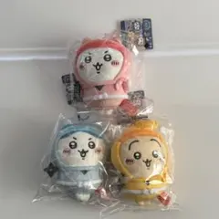 ちいかわ ハチワレ うさぎ 滋賀限定 忍者ぬいぐるみ 忍者マスコット 3点セット