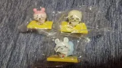 ちいかわ 松屋 フィギュア 3体セット モモンガ ラッコ 古本屋 ピック付