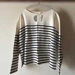 earth ボーダー 長袖トップス 長T フリーサイズ