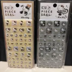 ハローキティ カットピースシール タイルシール 2点セット キティちゃん