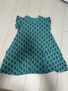 マーキーズ　水色フリル袖　ワンピース 120