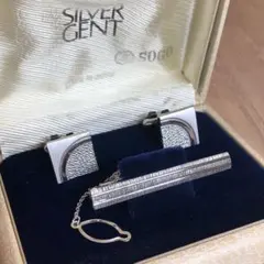 サンイーグル SUN EAGLE シルバー 銀製 ネクタイピン カフス セットのサムネイル
