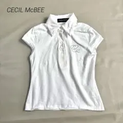 【セシルマクビー】半袖ポロシャツ ホワイト CECIL McBEEのサムネイル