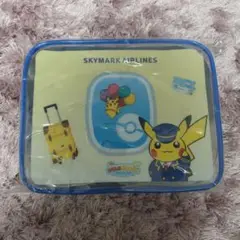【新品未使用スカイマーク限定★ピカチュウジェットポケモンミニポーチ　BC2 新品