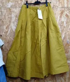 新品dgy コットンリネン ロングスカート