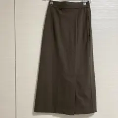 ニコアンド　niko and ロングスカート　ダークブラウン