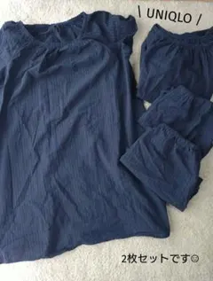 UNIQLO ライトコットンパジャマ ドレスセット　シアサッカー　S
