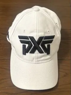 PXG ホワイトキャップ ロゴ刺繍　メンズゴルフキャップ　匿名配送