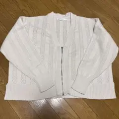 AMERICAN HOLIC アイボリー ジップアップカーディガン M