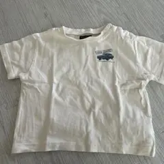マーキーズ　ベビー半袖Tシャツ 車 白ティー　80のサムネイル