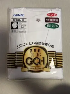 GUNZE 長袖U首 Tシャツ Mサイズ