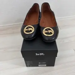 未使用級✨️コーチ オーブリー メリージェーン フラットパンプス 黒