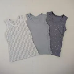 男の子用タンクトップ 3枚セット 110 肌着 インナー