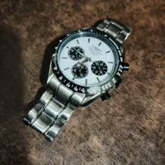 シャルルボーゲル CV-7971 chronograph パンダ 電池交換稼動品