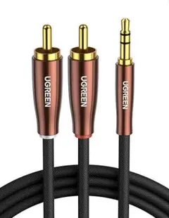 UGREEN 3.5mm to 2RCA オーディオケーブル 1M