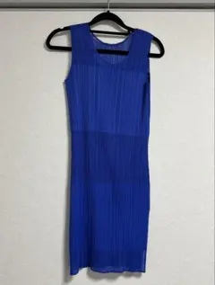 ワンピース　チュニック　pleats please ブルーのサムネイル